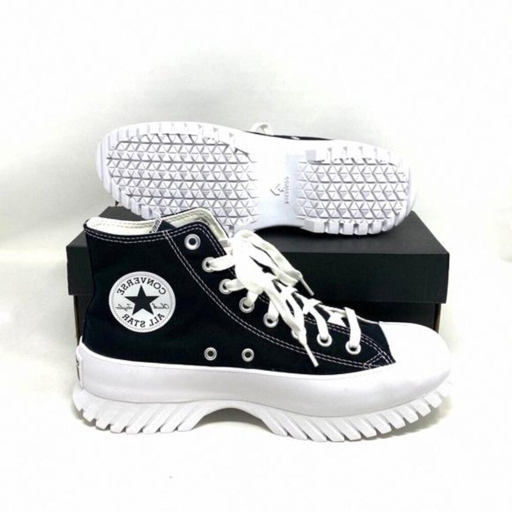 Converse Chuck Taylor All Star Lugged 2.0 High Top A00870C Canvas Black Women's - Picture 7 of 12